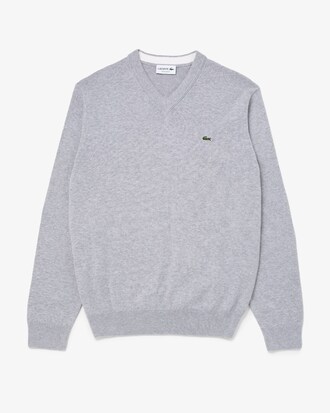 Men's V-Neck Cotton Sweater