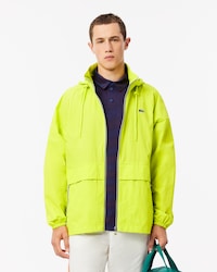 Men's Water-Repellent Removable Hood Windbreaker