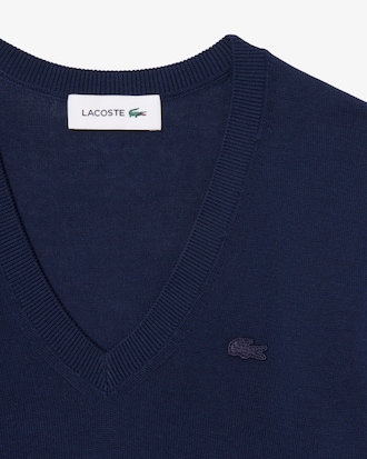 Seamless Knit V Neck Sweater