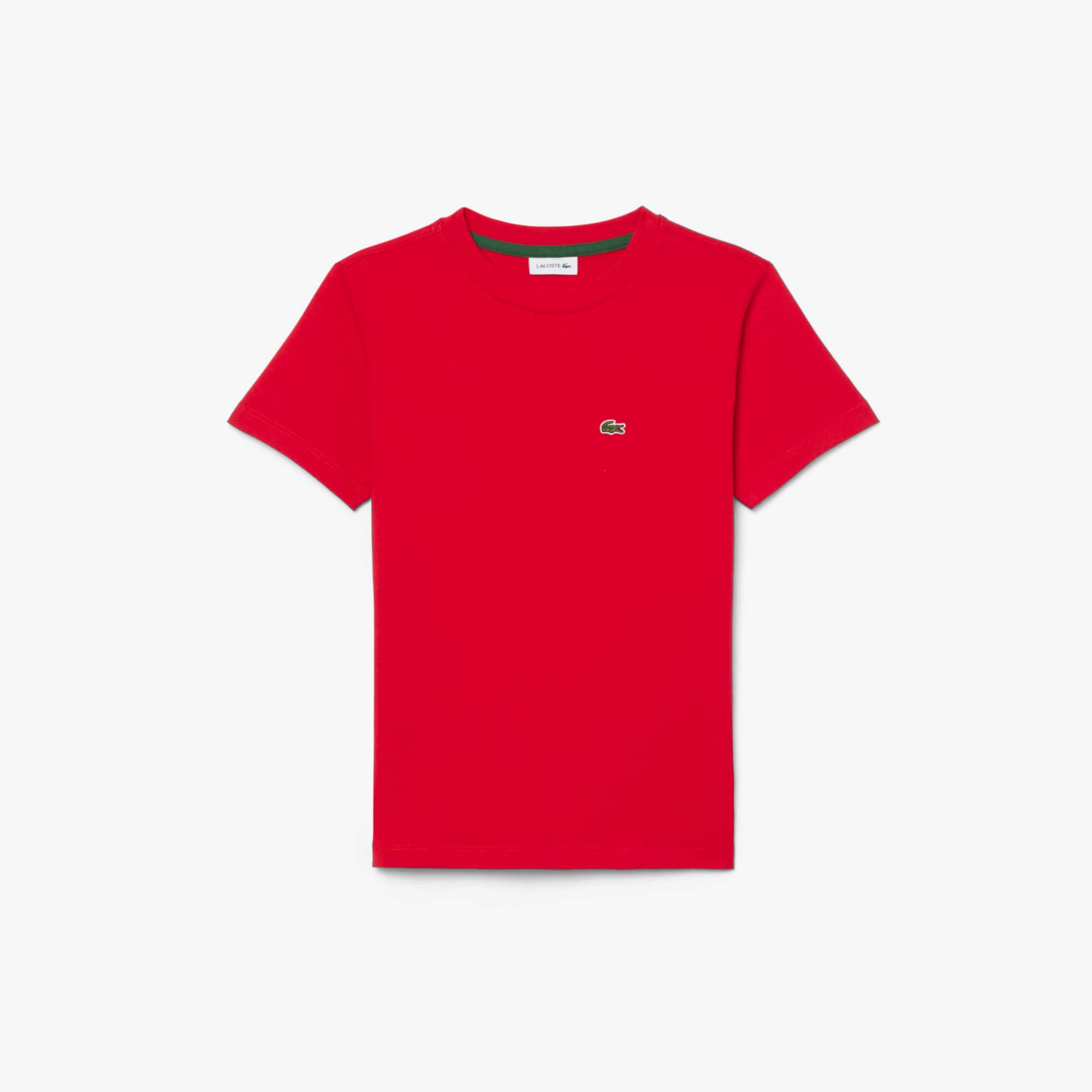Lacoste Unisex Cotton Crew Neck T-shirt - 10 Years In Red