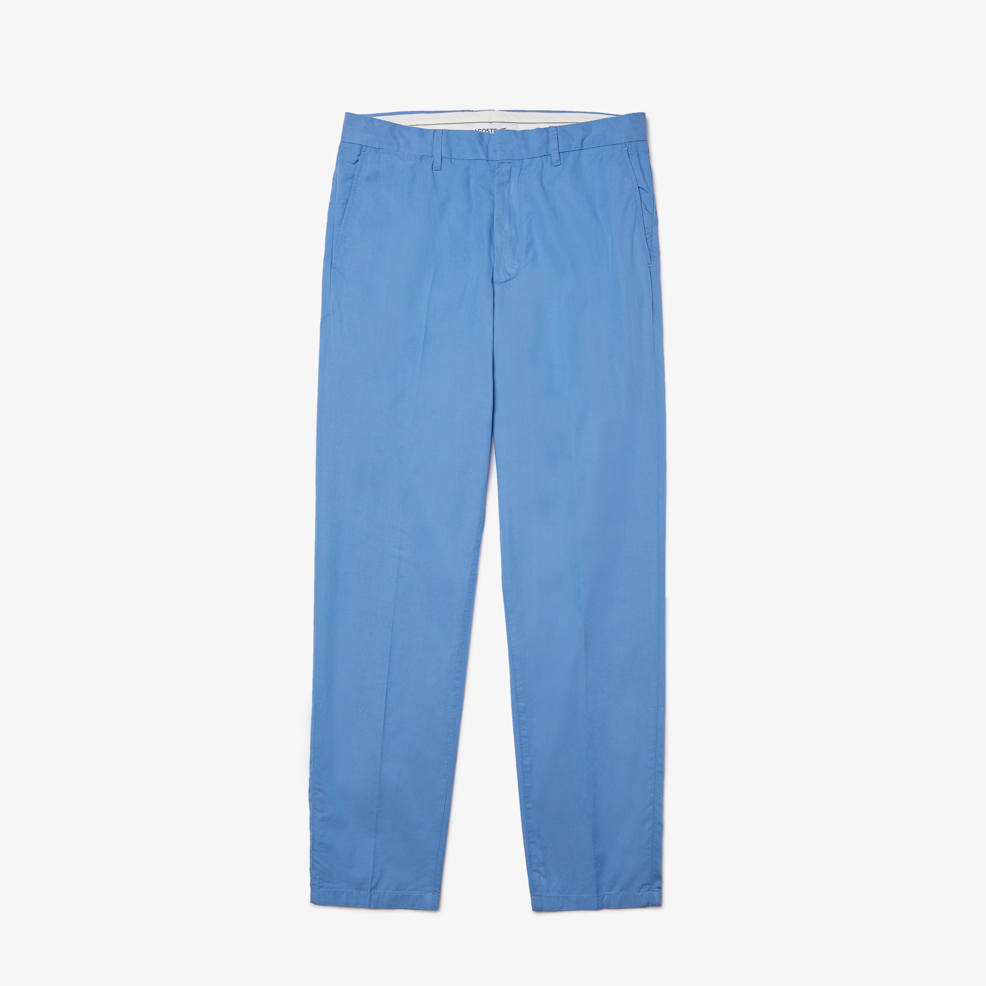 Men's Straight Fit Pleated Lightweight Cotton Blend Chino