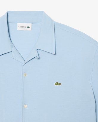 Relaxed Fit Short Sleeved Piqu&eacute; Shirt