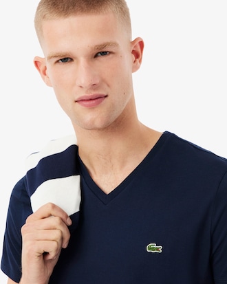 Playera Ligera De Algod&oacute;n Pima Con Cuello En V Para Hombre