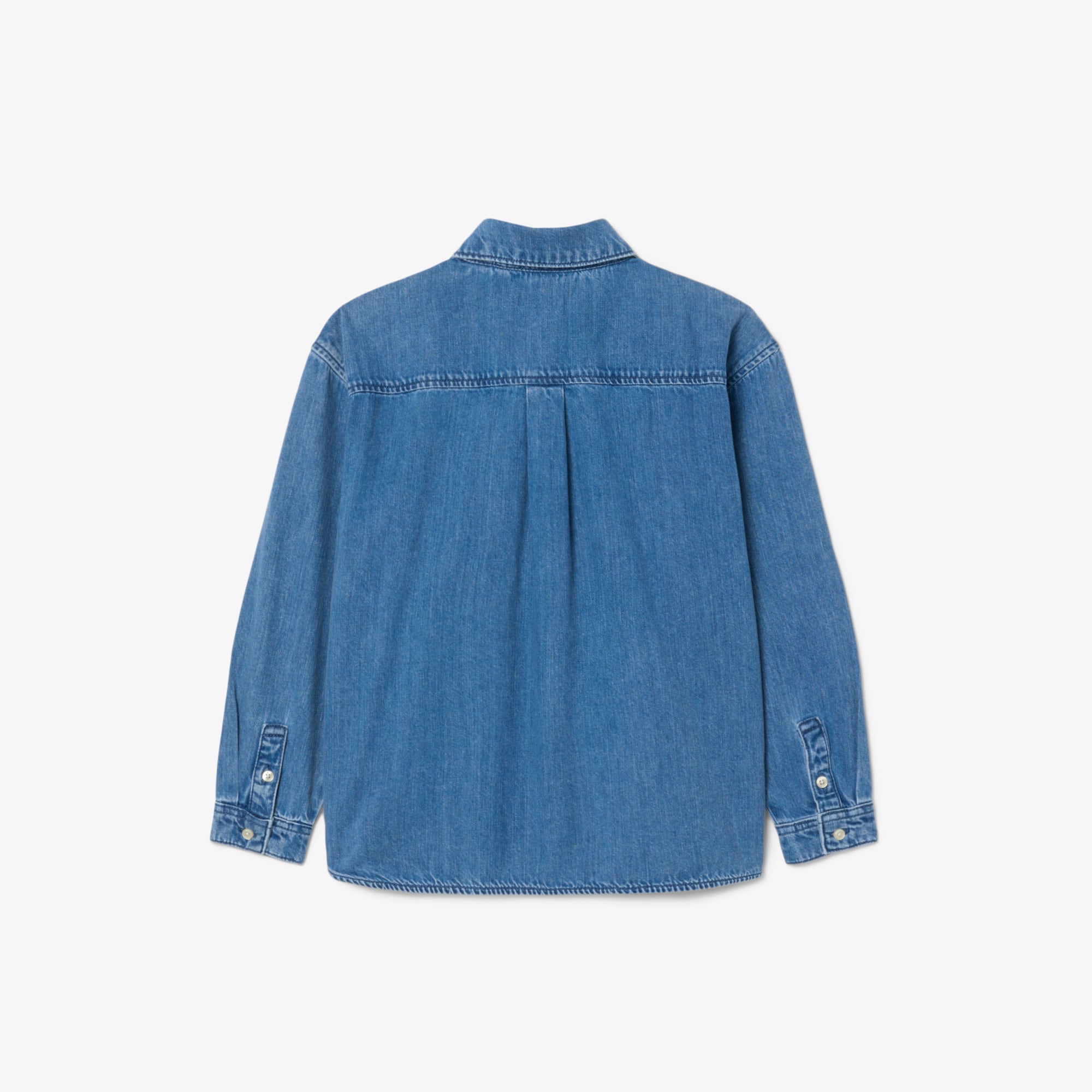 Badge Accent Denim Shirt - T-Shirts & Tops - New In 2026 | Lacoste