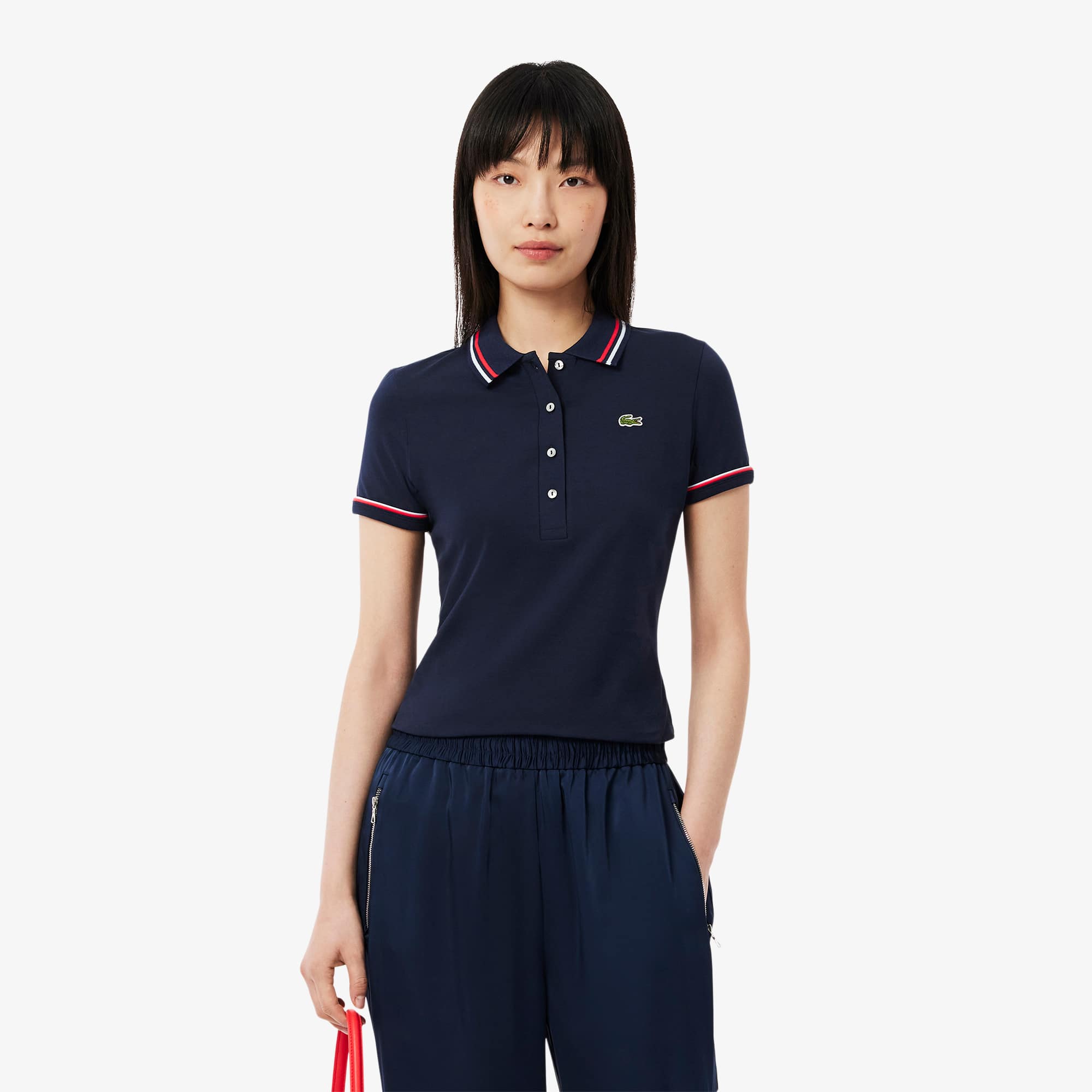 Women's L.12.D Slim Fit Jersey Polo - Polo Shirts - New In 2026