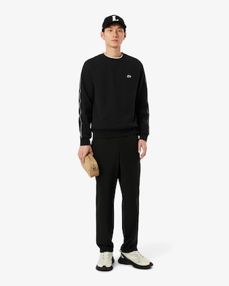 Stripe Band Fleece Sweatshirt