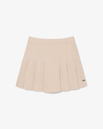 Women's Short Stretch Cotton Pleated Skirt