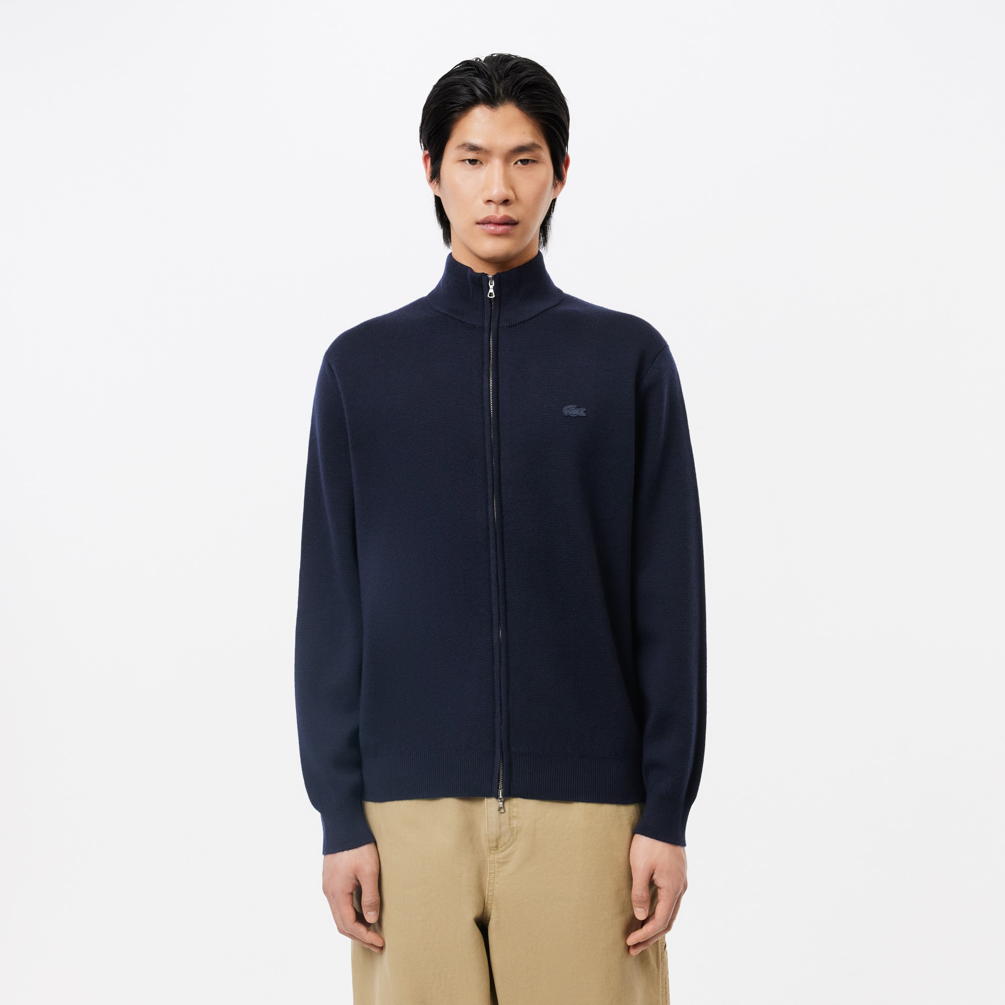 【Harred】トップス　36 S　カシミヤ100%　JohnLaing The Quarter-Zip in Cashmere | Heathered Army Green – Everlane
