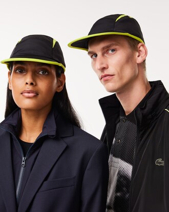 Gorra de jockey con recortes a contraste