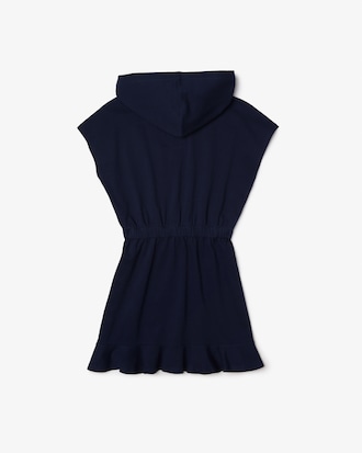 Vestido Su&eacute;ter de ni&ntilde;a Lacoste en piqu&eacute; el&aacute;stico sin mangas