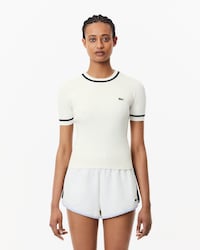 Women's Seamless 3D Knit Ribbed Sweater