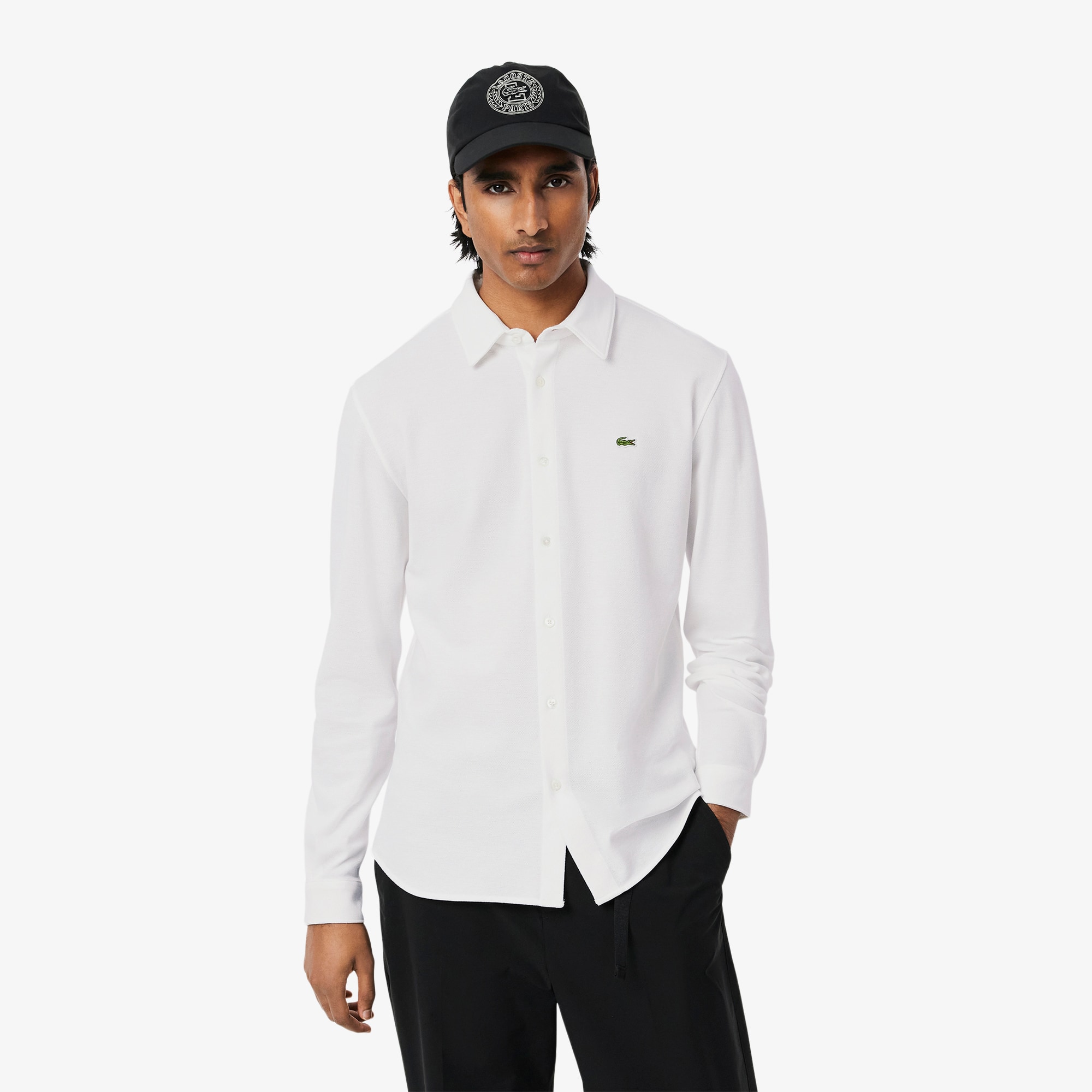 Lacoste Men's Slim Fit Cotton Piqué Shirt - 16½ - 42 In White