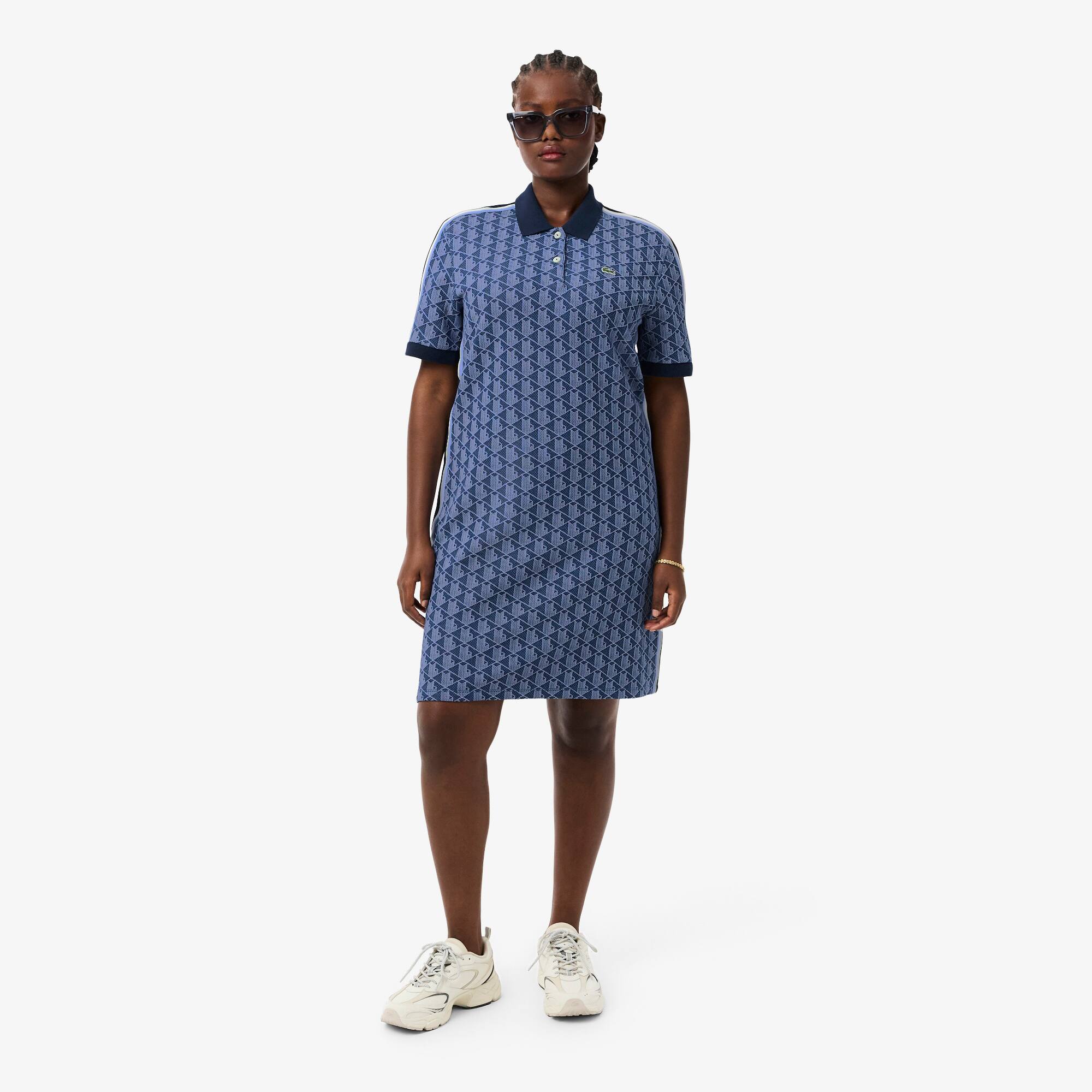 Women's Slim Fit Monogram Polo Dress - Dresses - New In 2026 | Lacoste