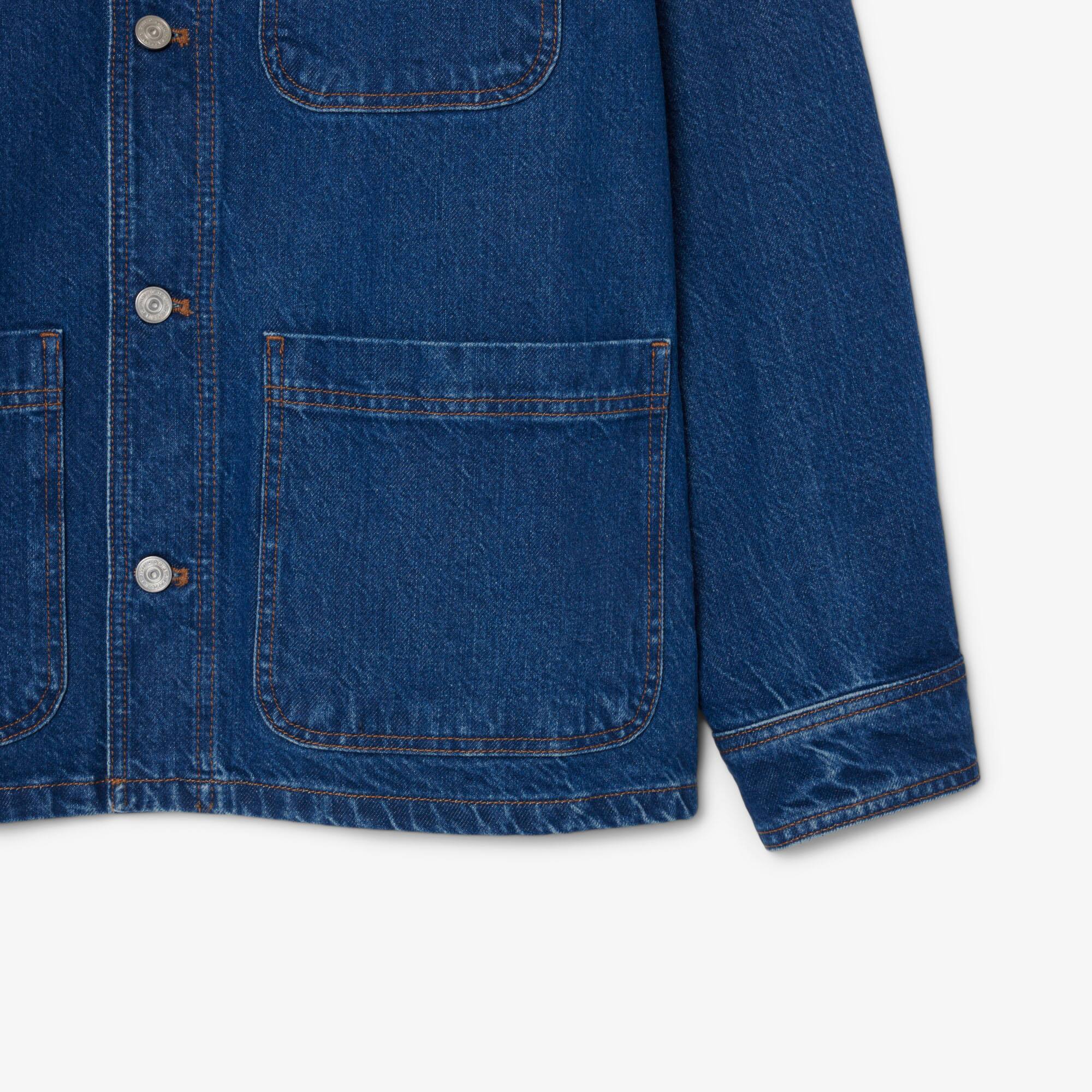 Men's Heavy Cotton Denim Overshirt - Button Down Shirts - New In