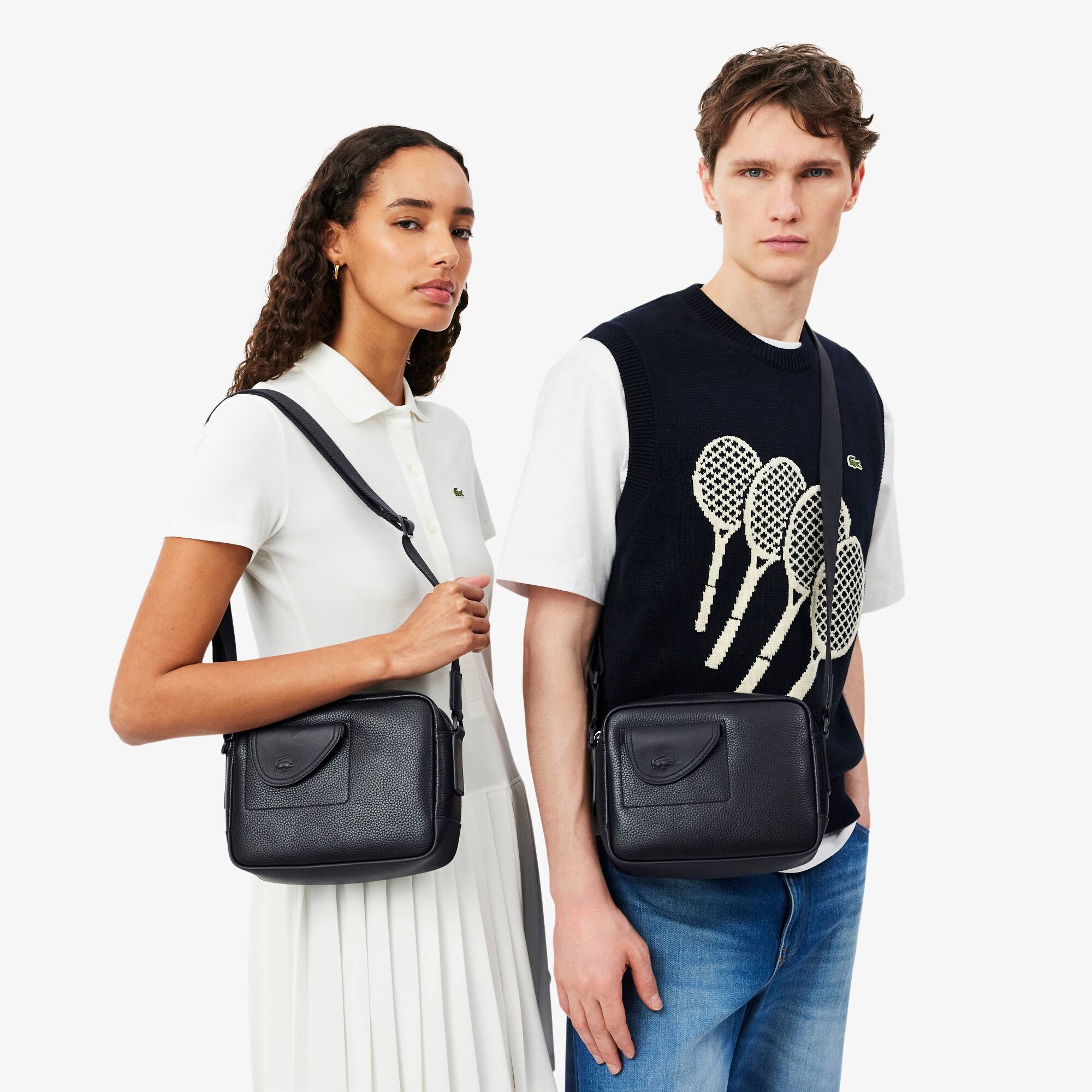 Club Lacoste Grain Leather Satchel - Bags - New In 2026 | Lacoste