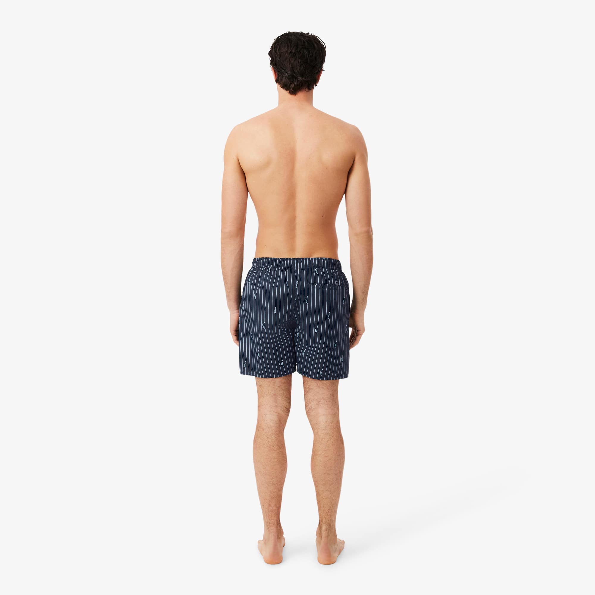 Mid Length Crocodile Print Swim Trunks - Shorts & Swim - New In