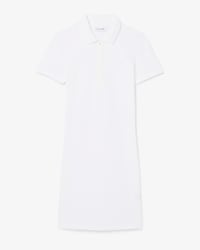 Robe polo en piqu&eacute; de coton stretch