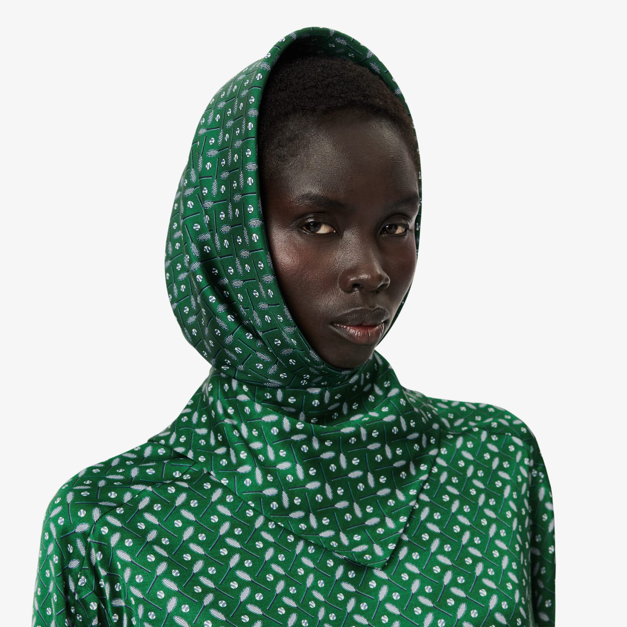 Runway Print Silk Square - Scarves & Gloves - New In 2026 | Lacoste