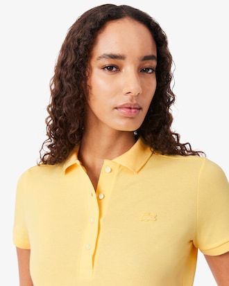 Women's L.12.D Slim Fit Stretch Mini Piqu&eacute; Polo