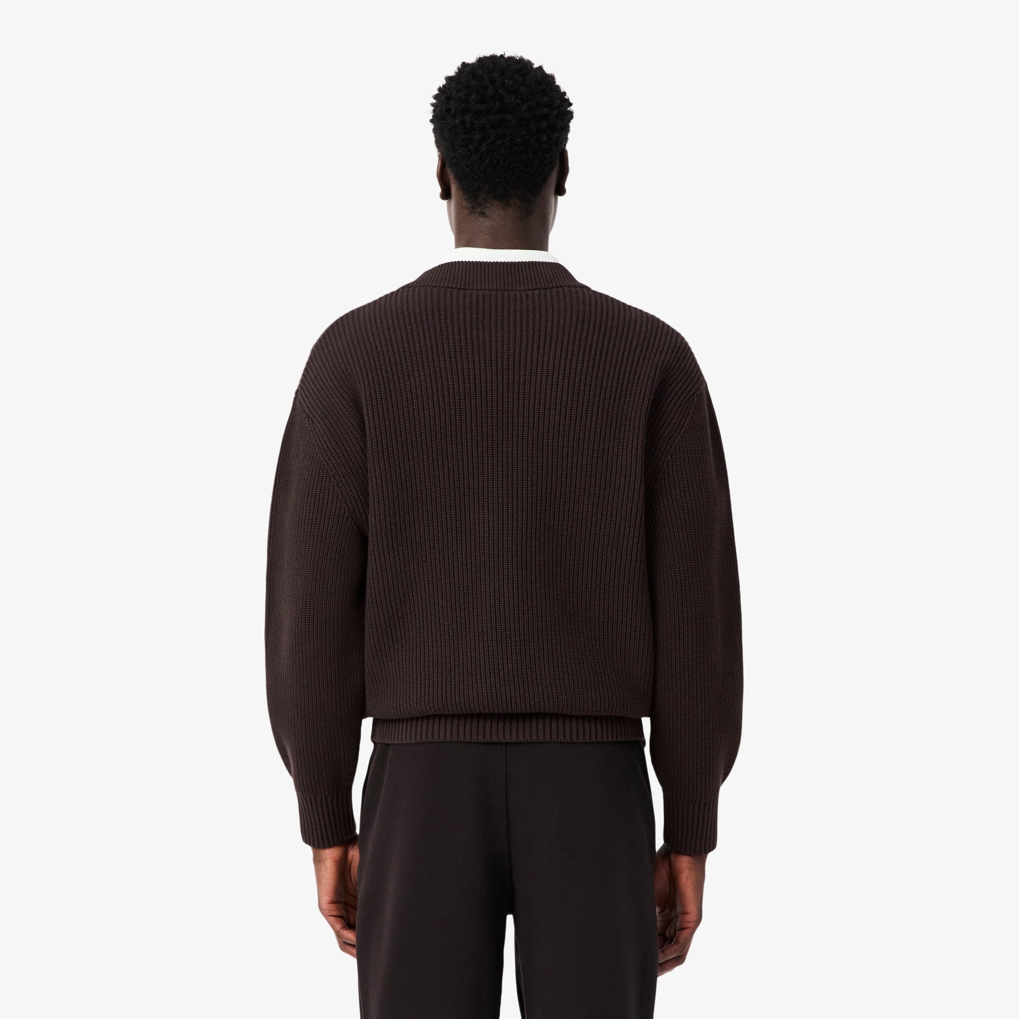 Relaxed Fit Ribbed Cotton Cardigan - Sweaters & Sweatshirts - New