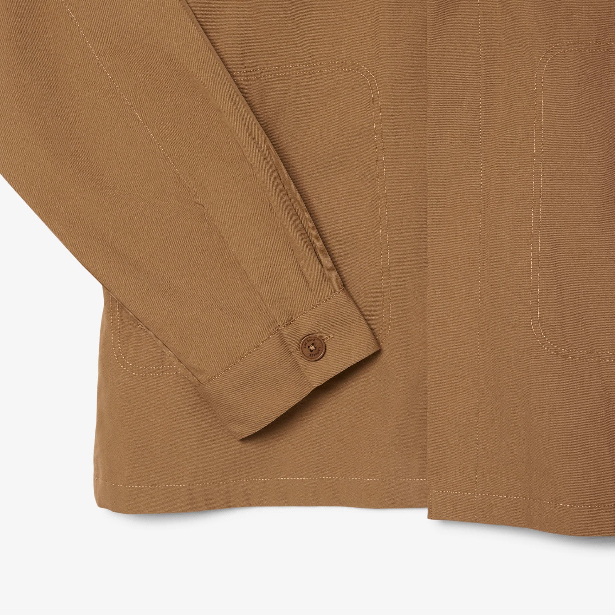 Cotton Blend Twill Overshirt