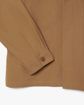 Cotton Blend Twill Overshirt