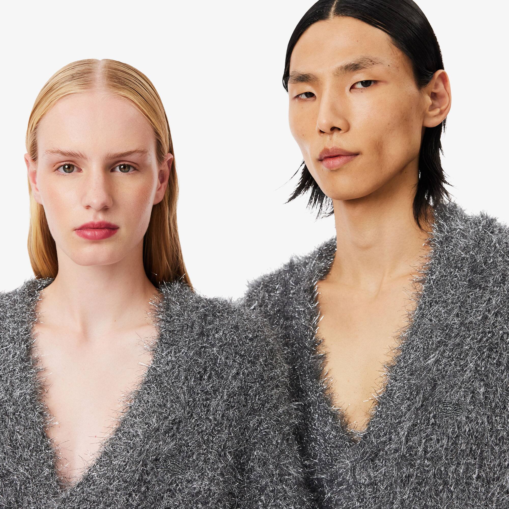 別注　LACOSTEXURBAN RESEARCH CARDIGAN グレー LACOSTE（ラコステ）の「『別注』LACOSTE×URBAN RESEARCH