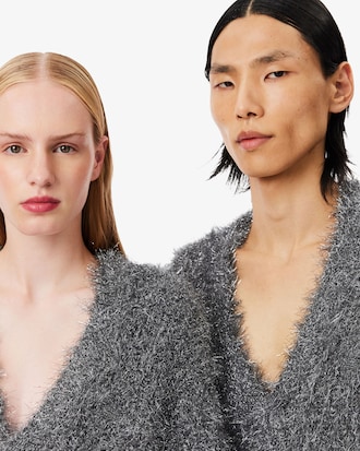 Runway Lurex Knit Cardigan