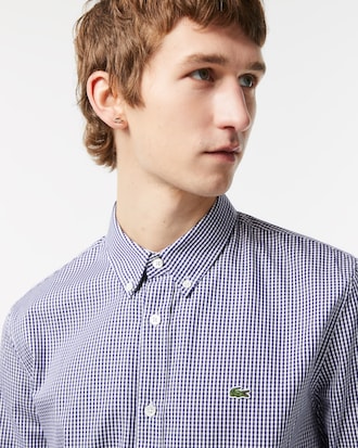 Men's Regular Fit Checked Cotton Shirt