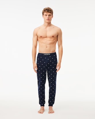 Men's Crocodile Motif Pajama Pants