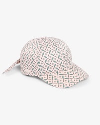 Tie Accent Satin Cap