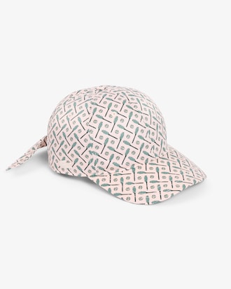 Tie Accent Satin Cap