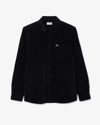 Men's Regular Fit Velour Shirt
