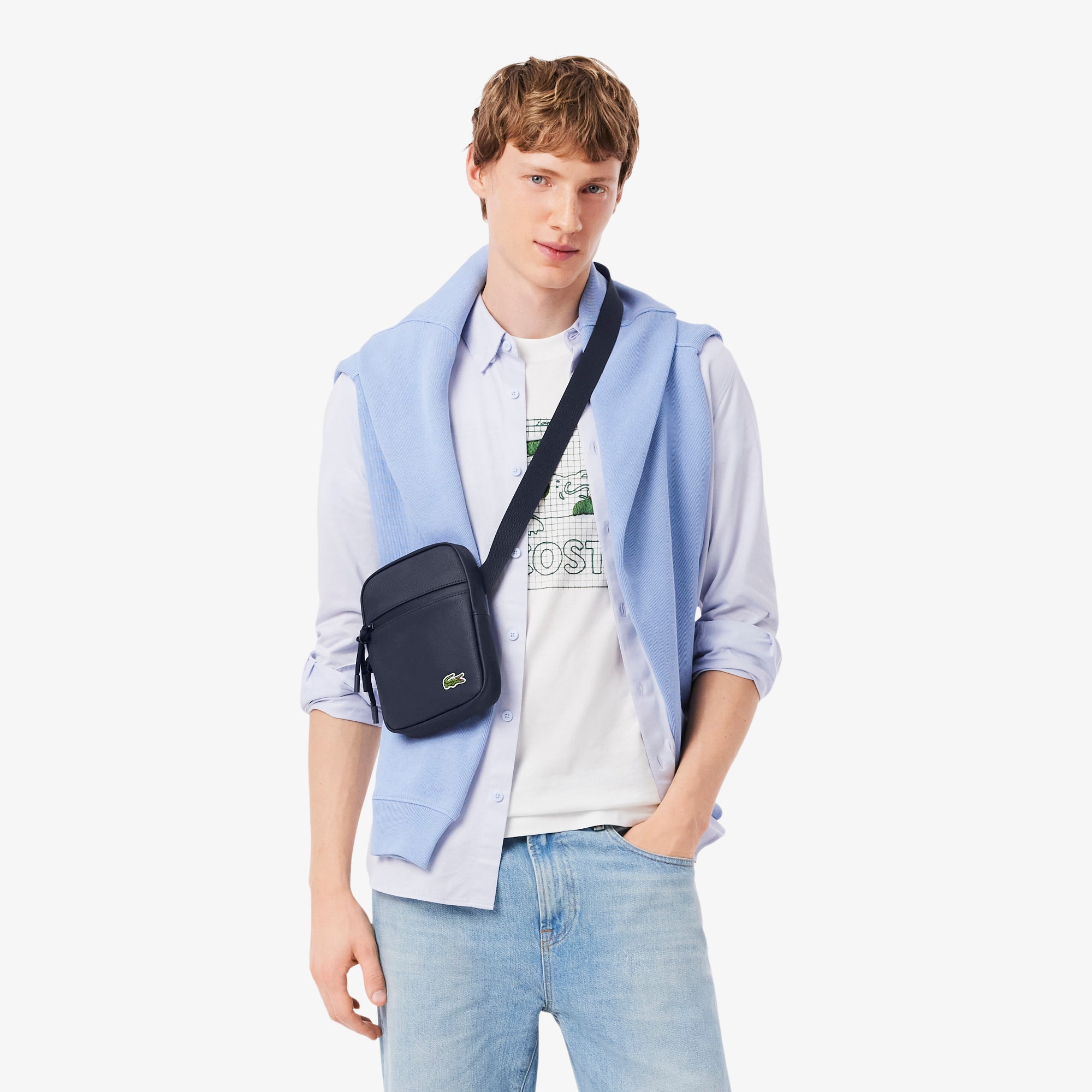 Small LCST Slimline Satchel - Bags - New In 2026 | Lacoste