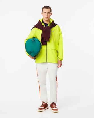 Cortaviento con gorro Desmontable Resistente al Agua para Hombre