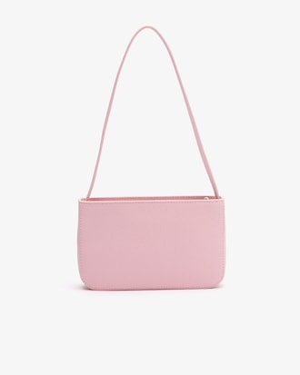 Croco Crew Grained Leather Shoulder Bag