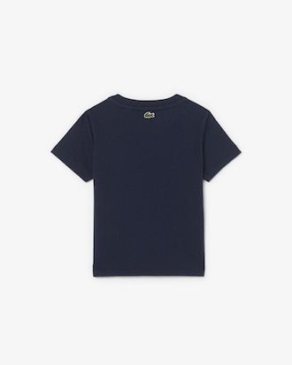 Boys' Crocodile Print Cotton T-Shirt