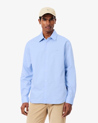 Camisa de Corte Regular de Algod&oacute;n Texturizado