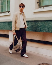 Ossian Flap Close Leather Satchel