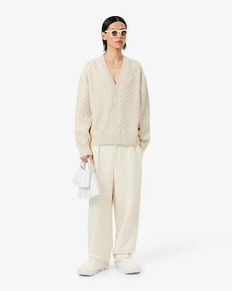 Runway Cashmere Cable Knit Cardigan