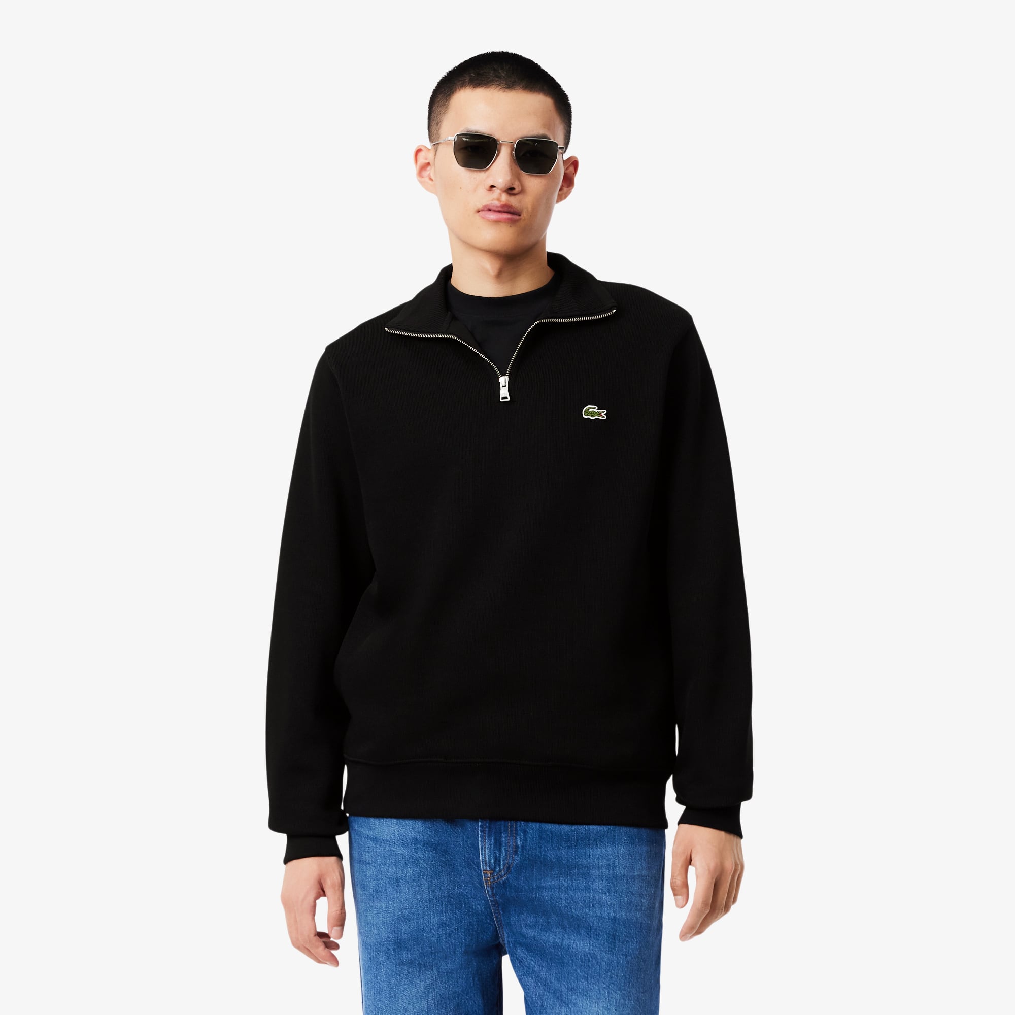 Men's Zip-Up High-Neck Sweatshirt - Sweaters & Sweatshirts - New