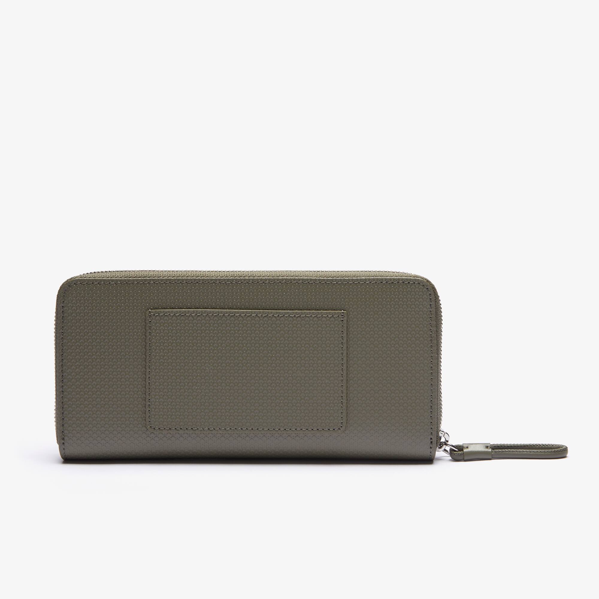 Women's Chantaco Matte Piqué Leather Zip Wallet - Wallets & Small