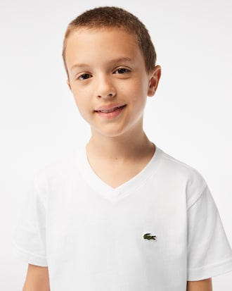 Kids' V-Neck Cotton T-Shirt