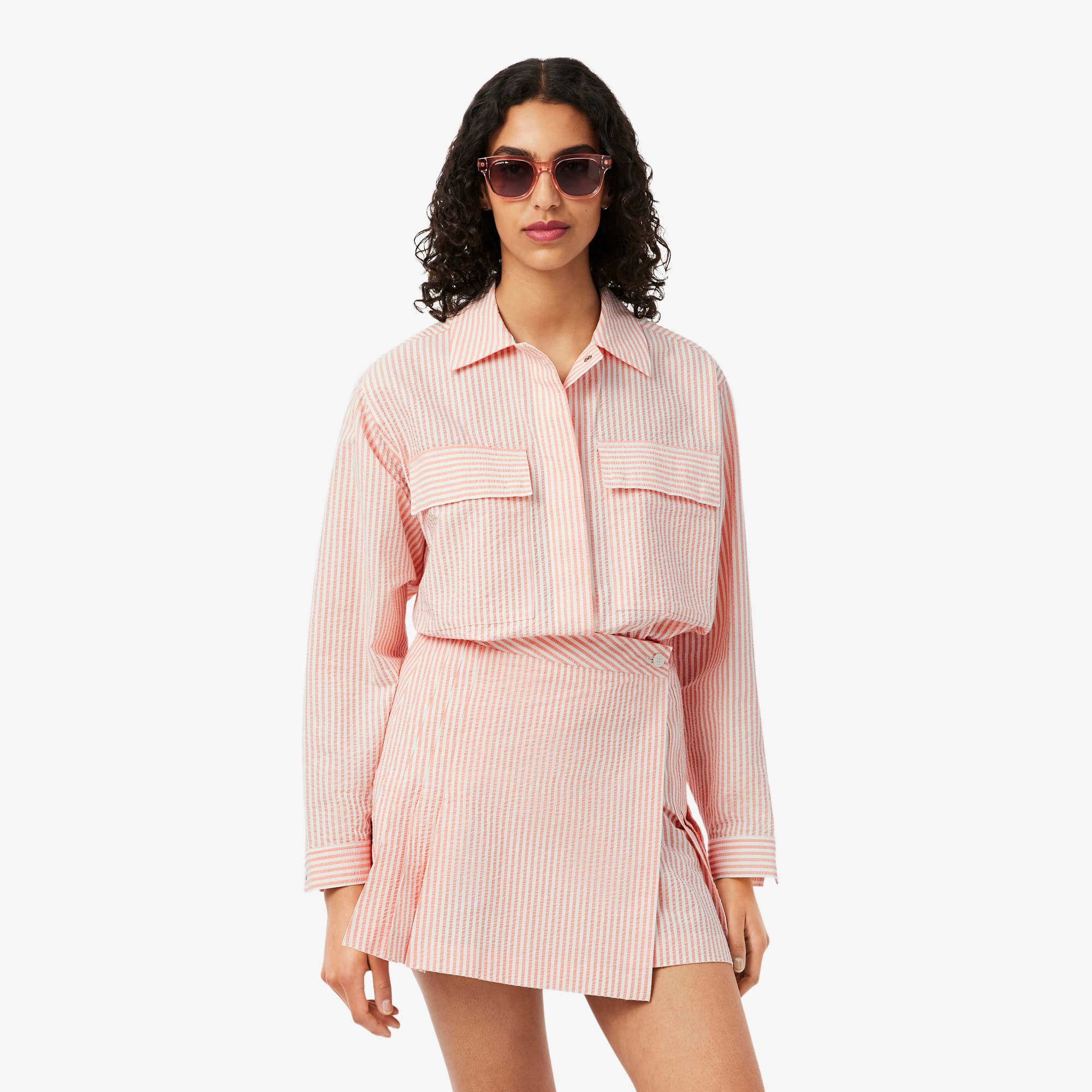 Striped Seersucker Jacket - undefined - New In 2026 | Lacoste