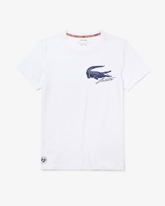 T-shirt Lacoste SPORT imprim&eacute; croco &Eacute;dition Roland Garros