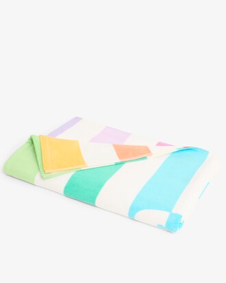Striped Croc Beach Towel