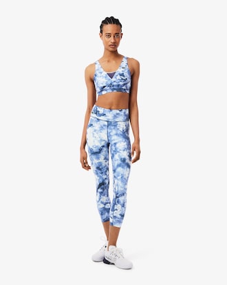 Leggings deportivos el?sticos estampados ultra secos para mujer