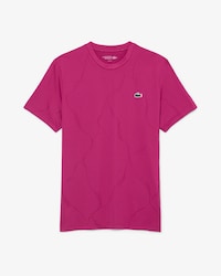 Playera de Tenis con Cocodrilo de Jacquard Ultra Dry
