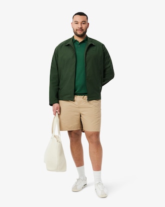 Short &eacute;lastique homme relaxed fit en popeline de coton 