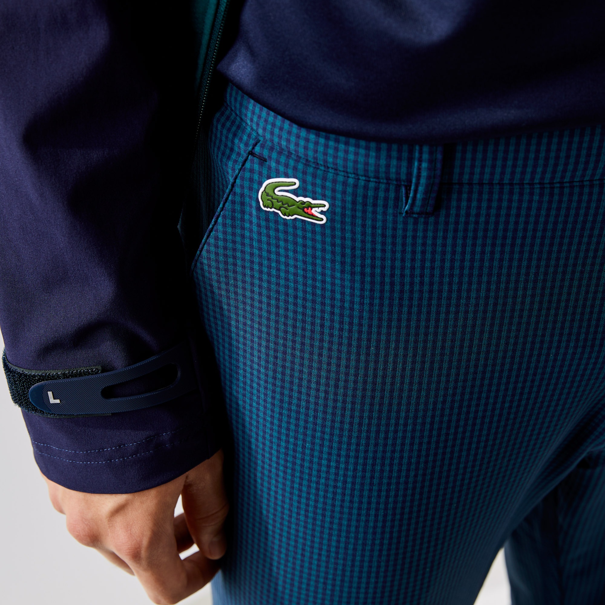 Men's Lacoste SPORT Checkered Technical Golf Pants LACOSTE